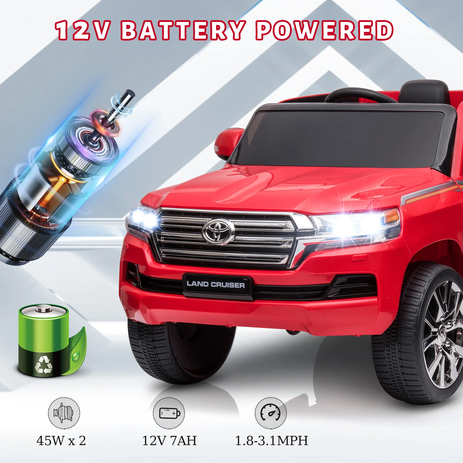 12V Two-Seat Electric SUV for Kids with Parental Remote Control - Image 3