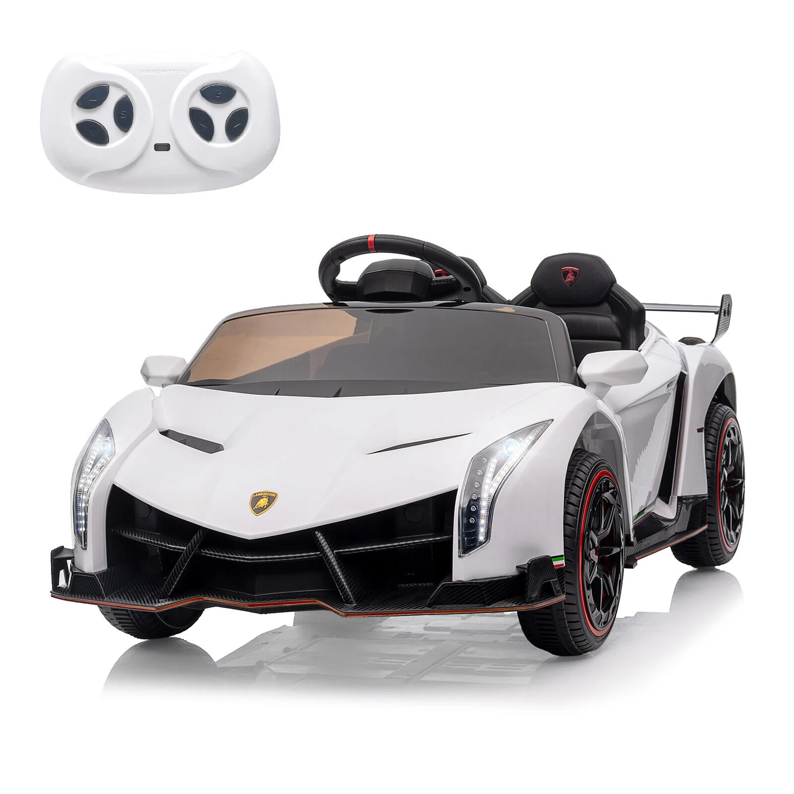 2-Seat Licensed Lamborghini Electric Ride-On Car for Kids with Remote Control and MP3 Compatibility - Image 8