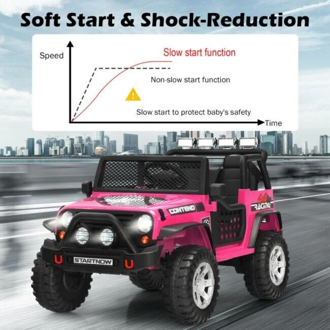 2-Seater 12V Electric Ride-On Truck for Kids with Remote Control - Image 8