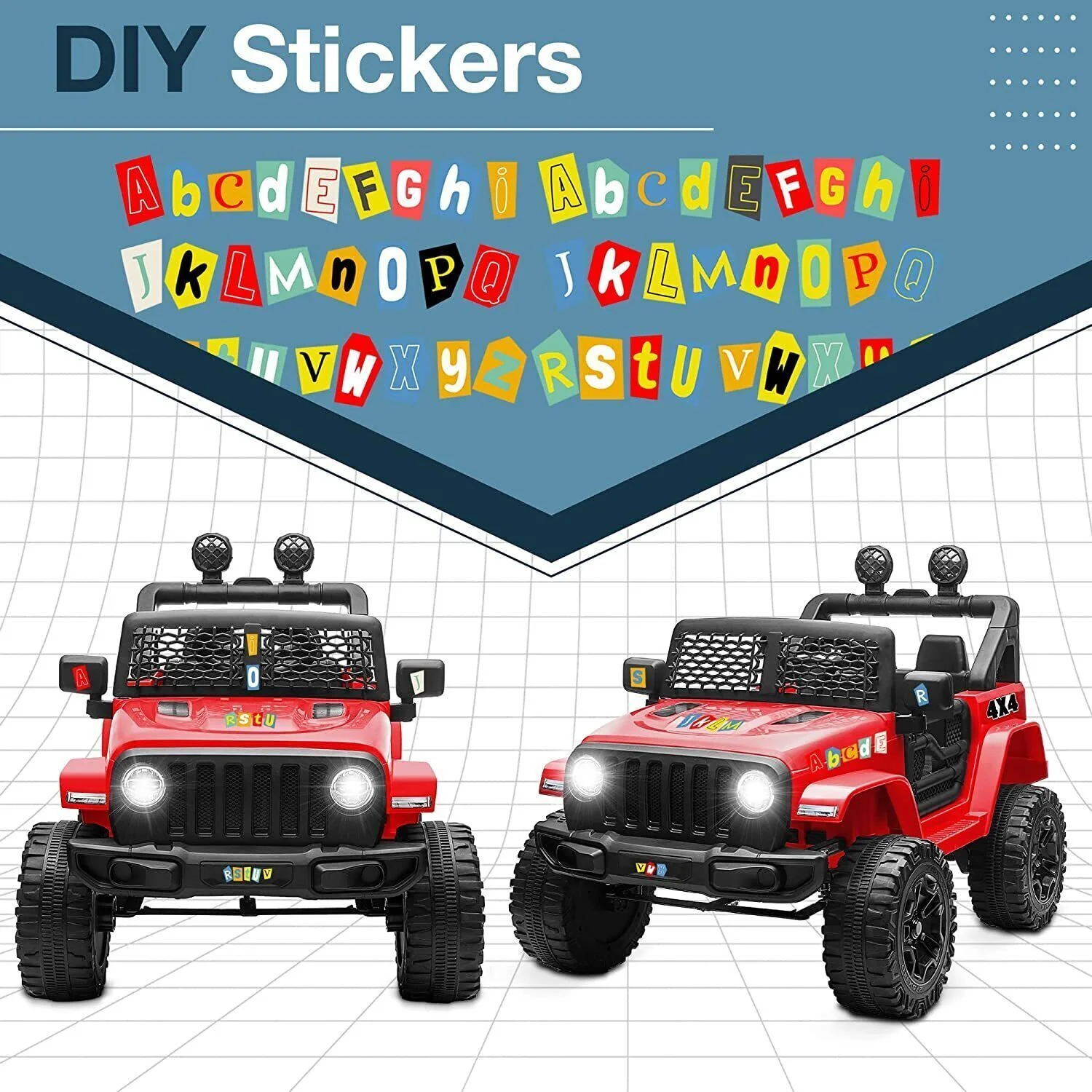 2-Seater 12V Electric Ride-On Truck with Bluetooth, LED Music, and Remote Control for Kids - Image 12