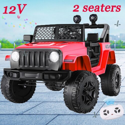 2-Seater 12V Ride On Truck Toy for Kids with Parent Remote and LED Lights - Image 2