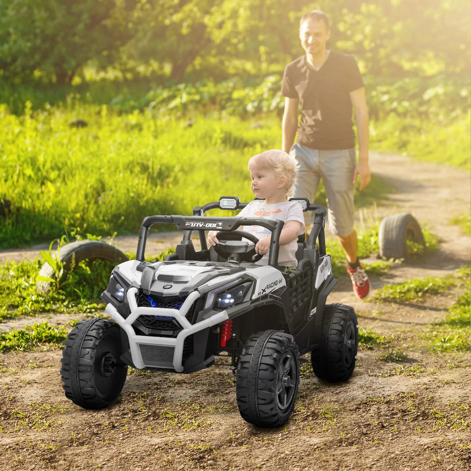 2-Seater 24V Electric Kids Car with Remote Control and Music - Image 12