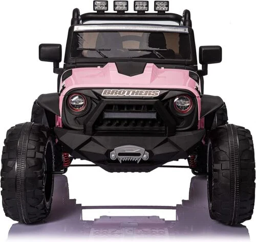 2-Seater 24V Electric Ride-On Toy Truck with Remote Control and Music for Kids - Image 2