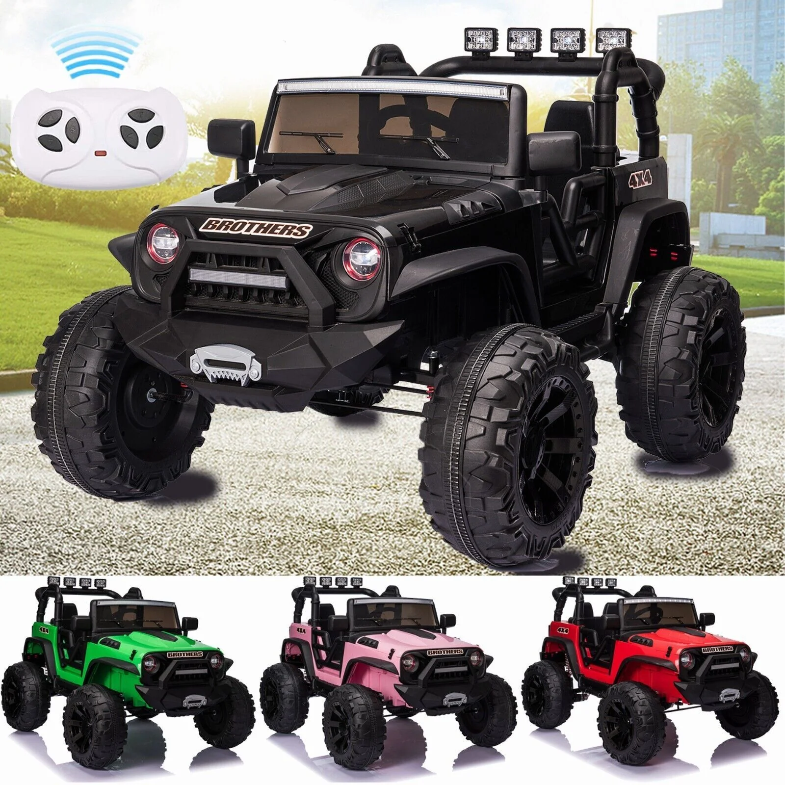 2-Seater 24V Electric Ride-On Truck for Kids with MP3 and Remote Control - Image 5