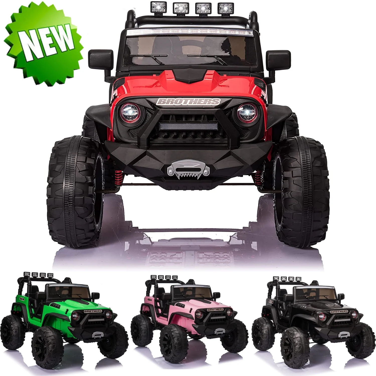 2-Seater 24V Electric Ride-On Truck for Kids with Parental Remote Control - Image 5