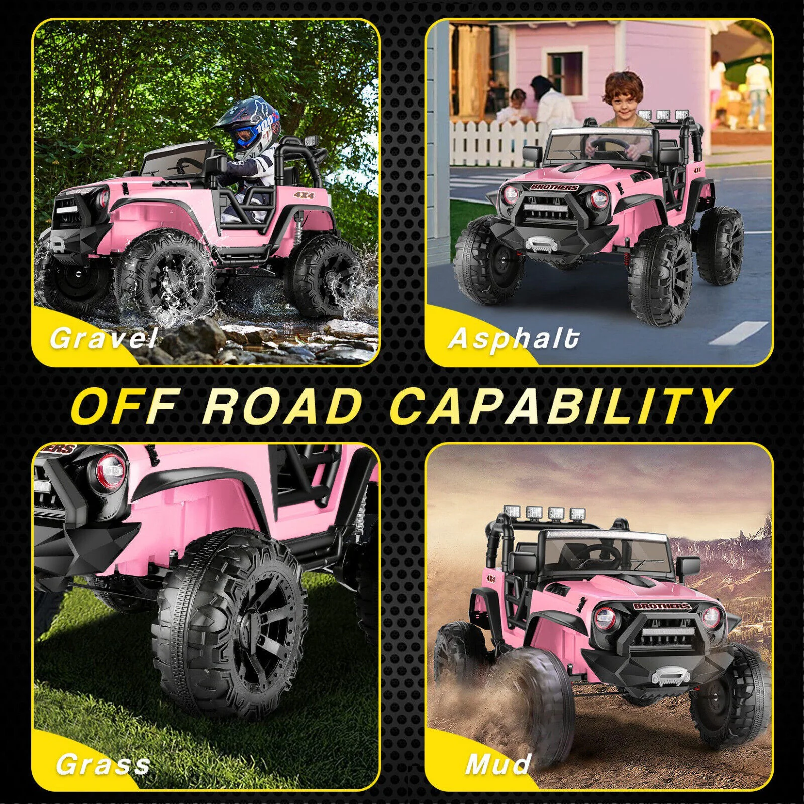 2-Seater 24V Electric Ride-On Truck with Bluetooth and Remote Control - 400W Power for A+ Fun! - Image 9