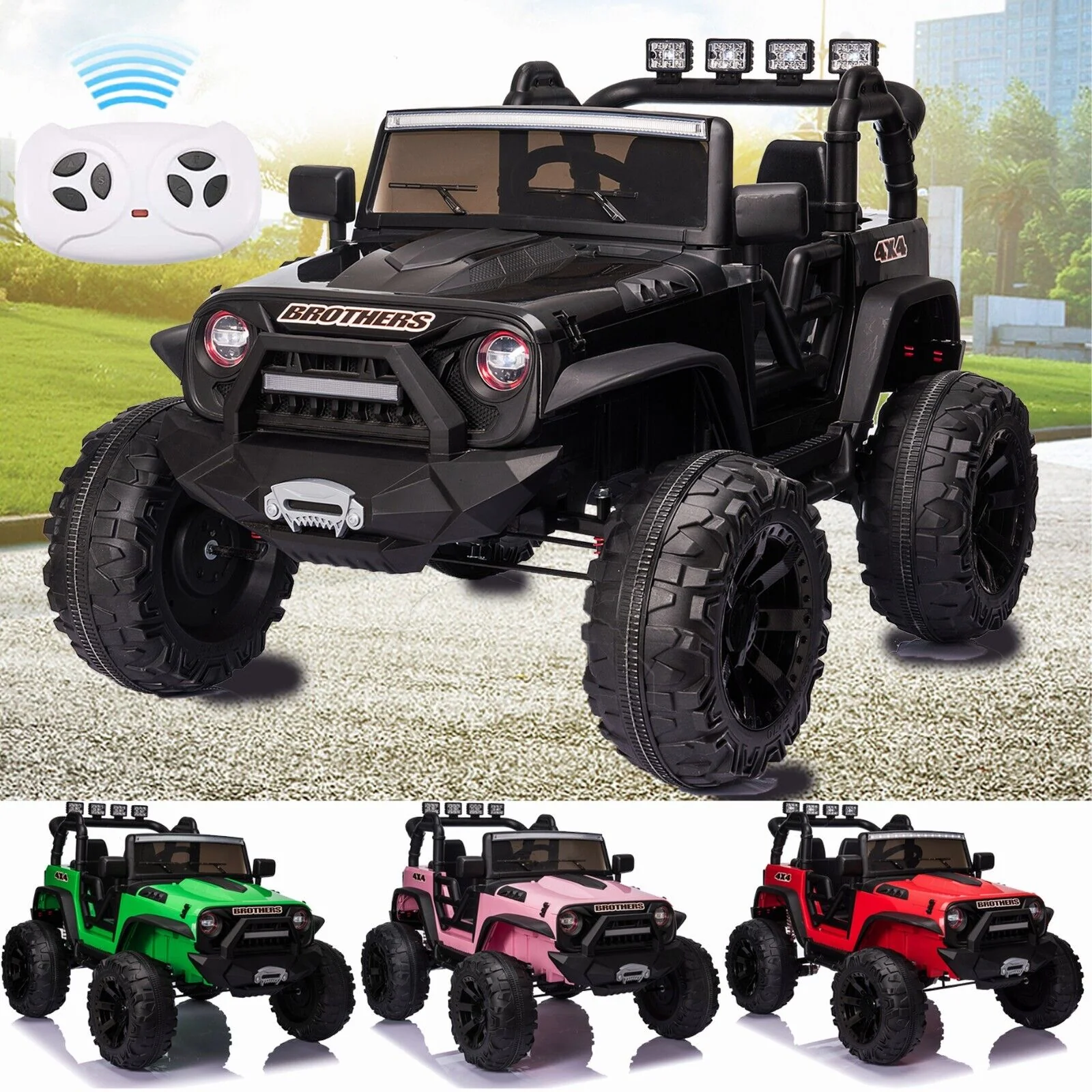 2-Seater 24V Kids Electric Car with Parental Remote Control and 400W Ride-On Power - Image 11