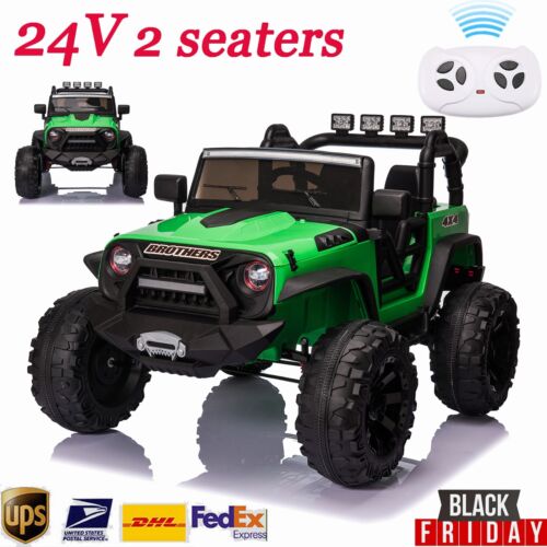 2-Seater 24V Kids Electric Car with Parental Remote Control and 400W Ride-On Power - Image 2