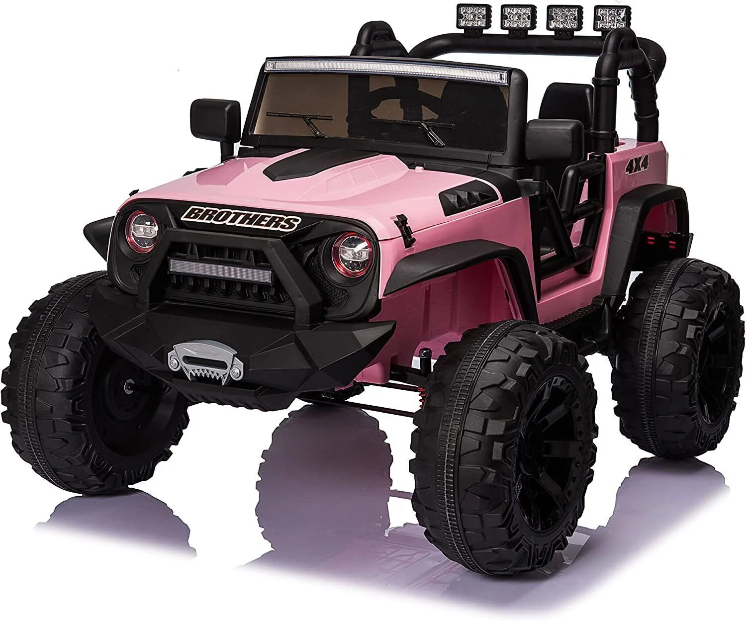 2-Seater 24V Kids Electric Jeep with Remote Control and LED Lights - Image 13