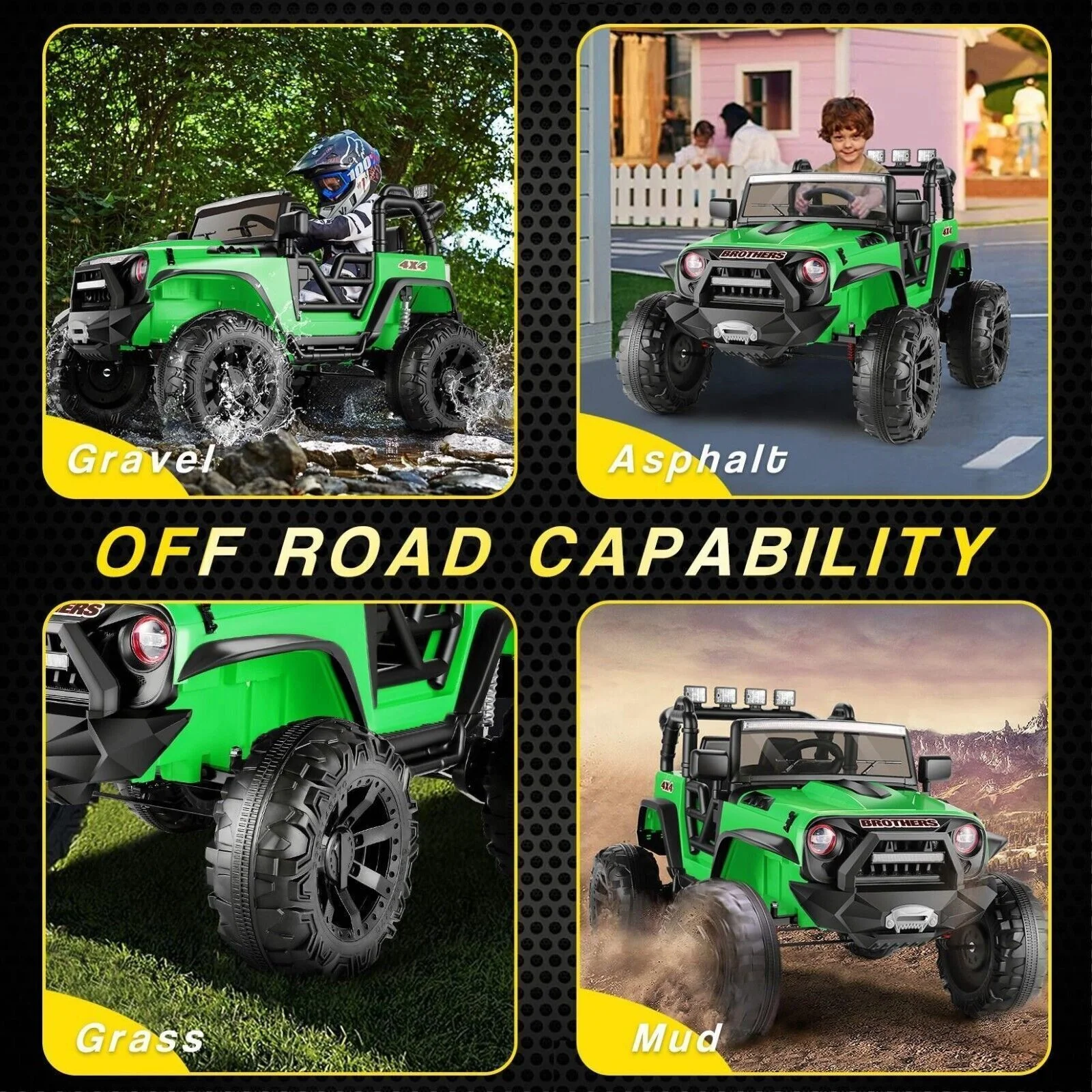 2-Seater 24V Kids Electric Jeep with Remote Control and LED Lights - Image 41