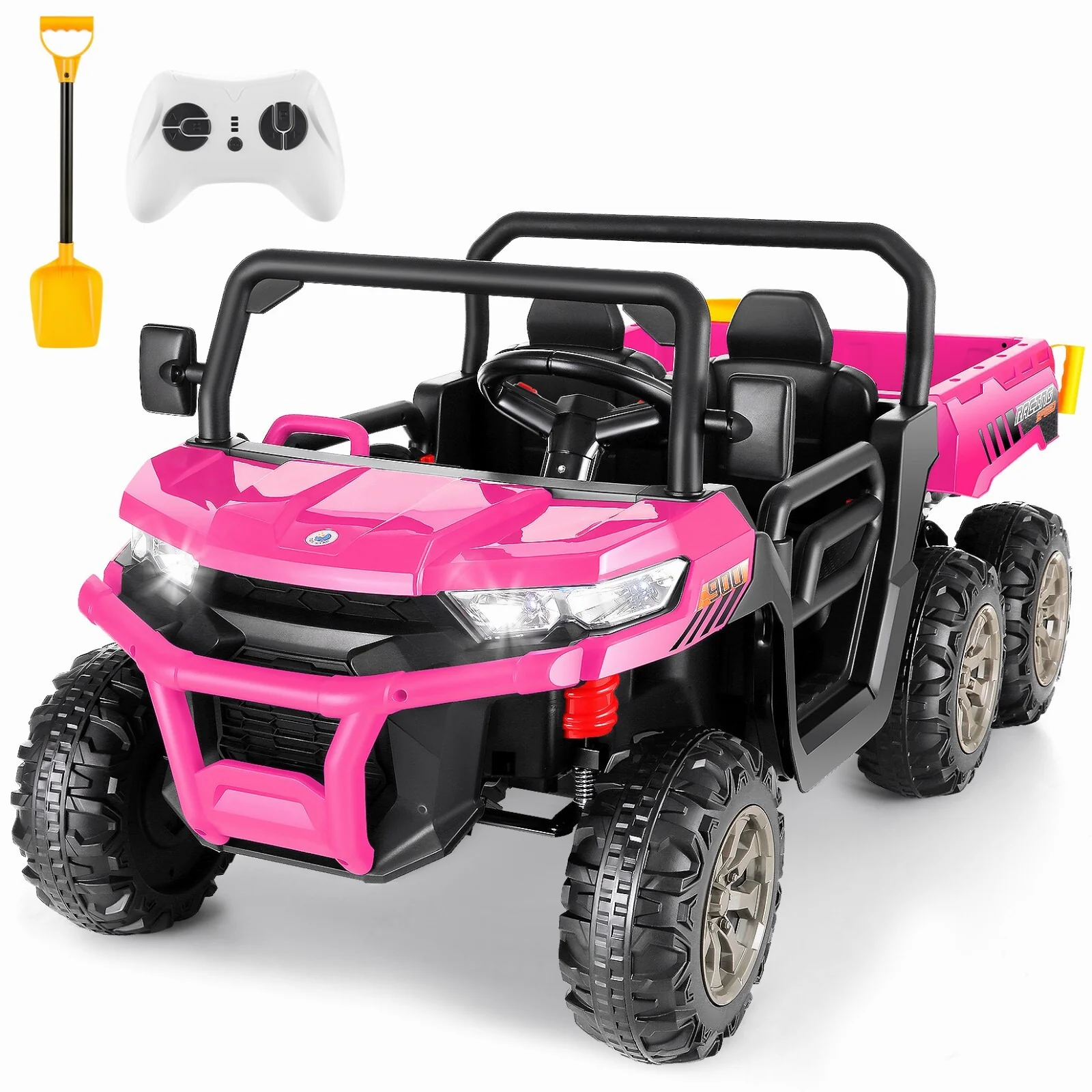2-Seater 24V Electric Ride-On Truck Toy for Kids with Remote Control and Dump Bed - Image 13