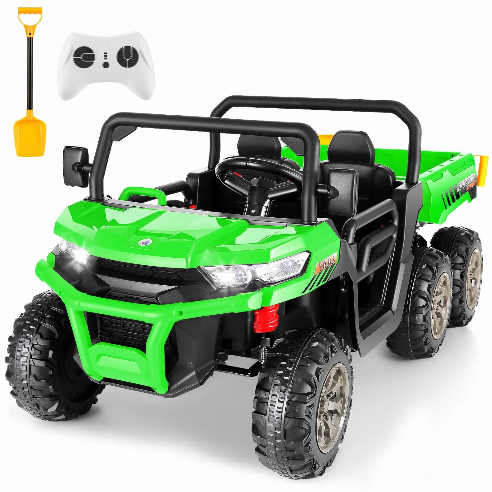 2-Seater 24V Electric Ride-On Truck Toy for Kids with Remote Control and Dump Bed - Image 5