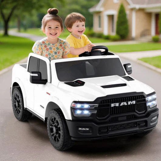 24V Licensed Ram Truck Ride-On Toy for Two with Remote Control and Music - Image 12