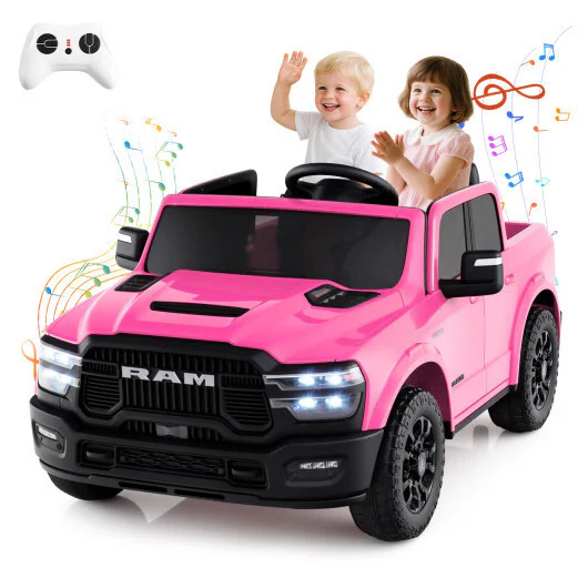 24V Licensed Ram Truck Ride-On Toy for Two with Remote Control and Music - Image 3