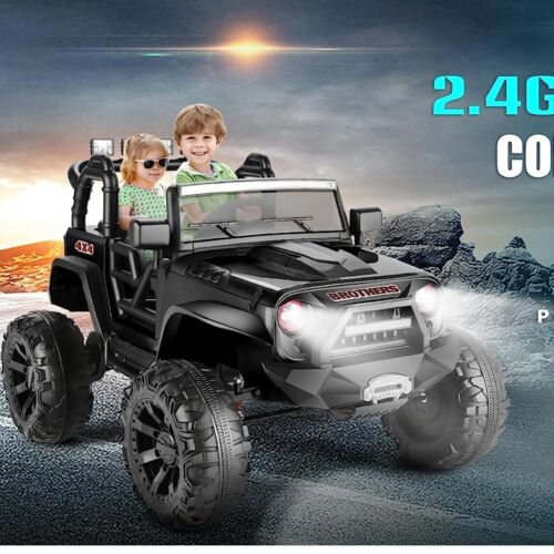 2-Seater Electric Jeep for Kids with Music, LED Lights, Remote Control, and USB Port - 24V Power Wheels - Image 2