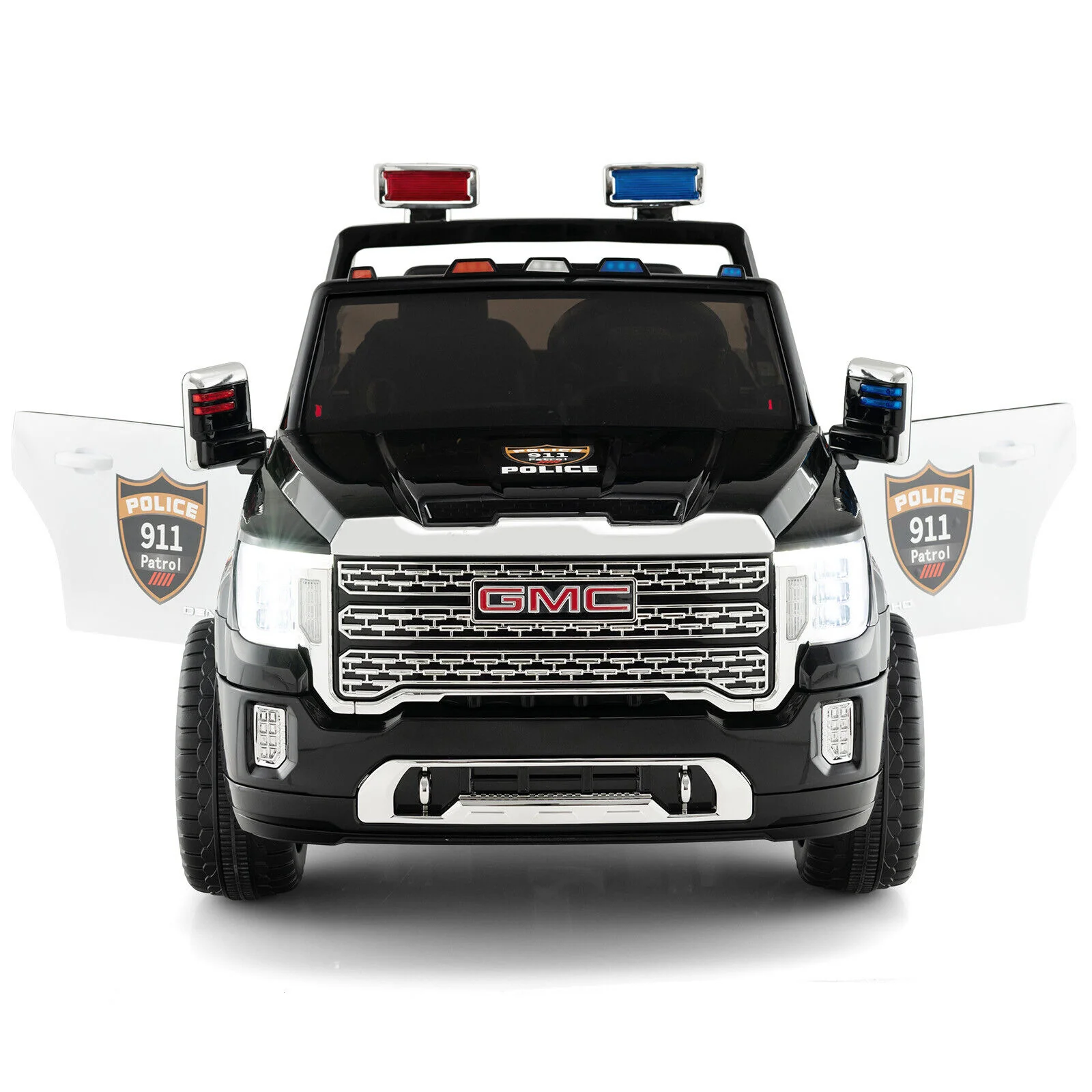 2-Seater Electric Police Car for Kids with Dual Control Modes - 12V Ride On Toy - Image 7