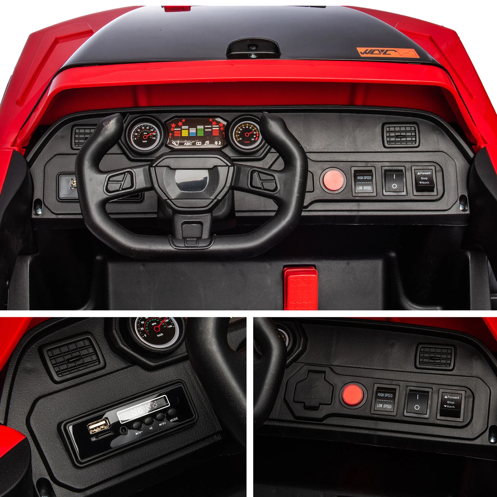 2-Seater Electric Ride-On Car for Kids with Remote Control - 24V Power and 4 Wheels - Image 5