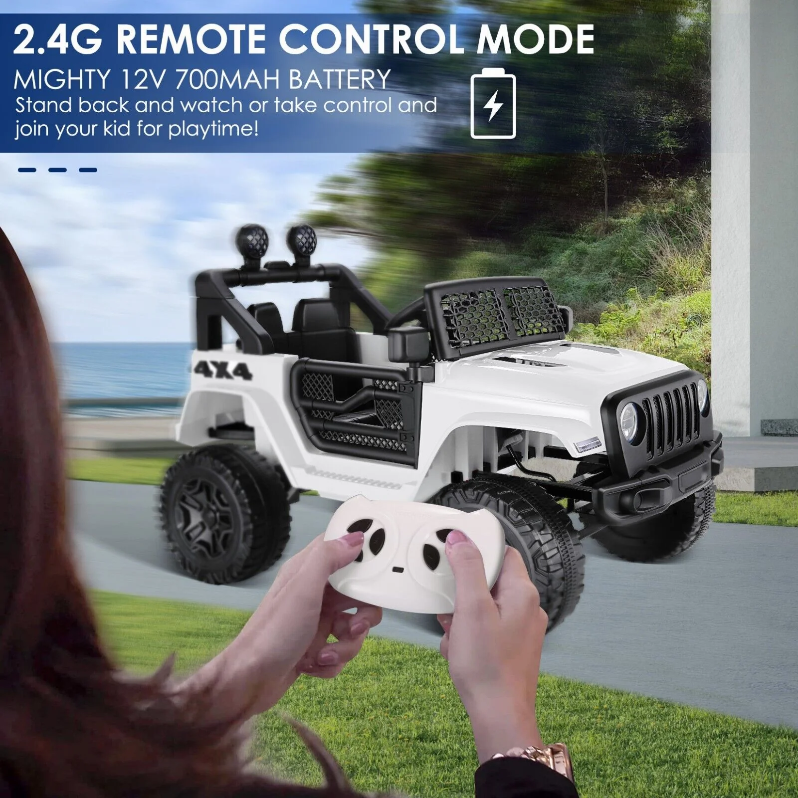 2-Seater Electric Ride-On Car for Kids with Remote Control and MP3 Player - 12V 7AH - Image 29