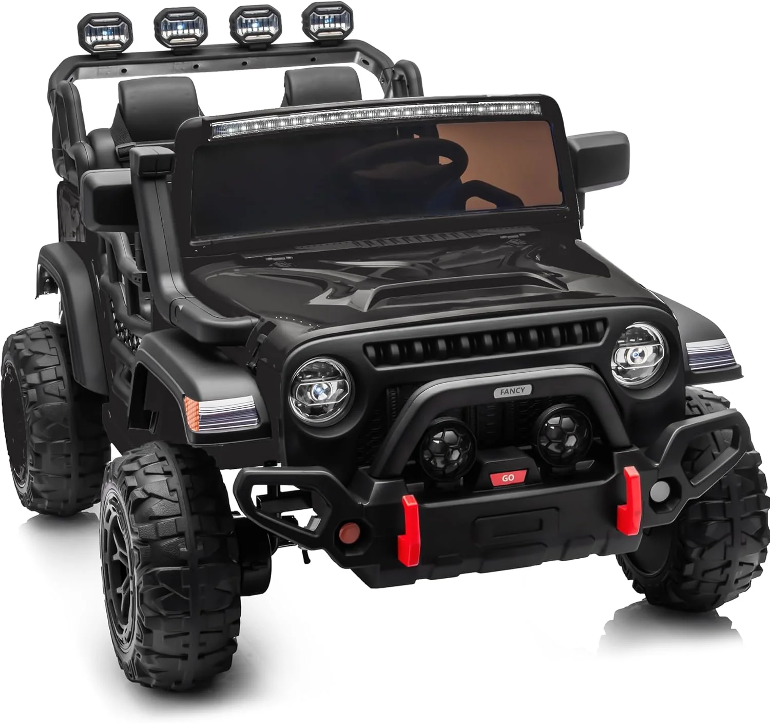 24V 2 Seater Ride On Car Truck for Kids Ages 4-8, 4x4 Electric Ride On with Remote Control & Rubber Tires - Image 22