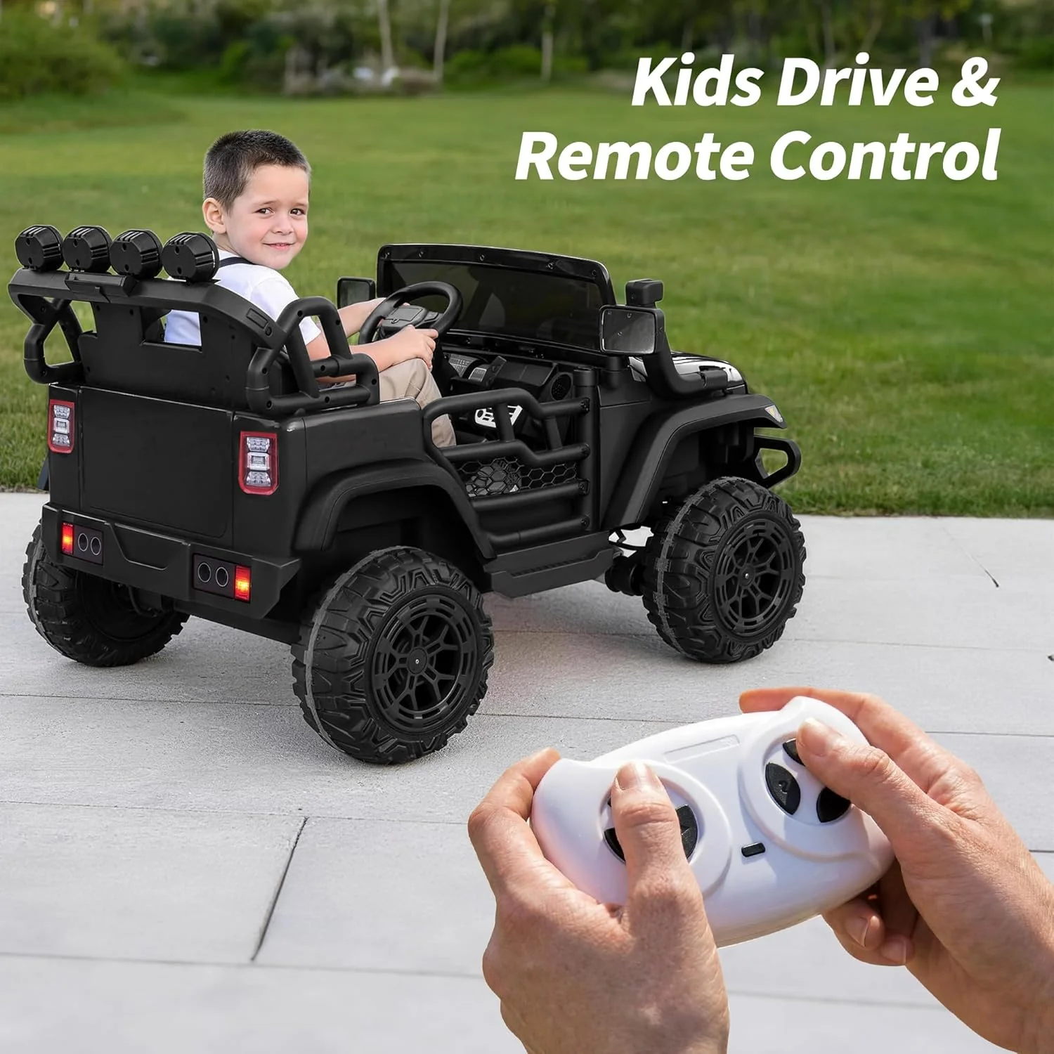 24V 2 Seater Ride On Car Truck for Kids Ages 4-8, 4x4 Electric Ride On with Remote Control & Rubber Tires - Image 27