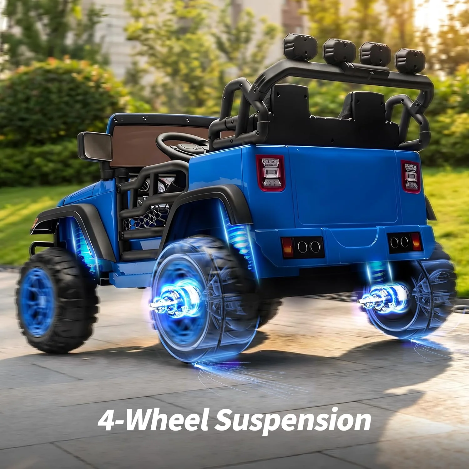 24V 2 Seater Ride On Car Truck for Kids Ages 4-8, 4x4 Electric Ride On with Remote Control & Rubber Tires - Image 36