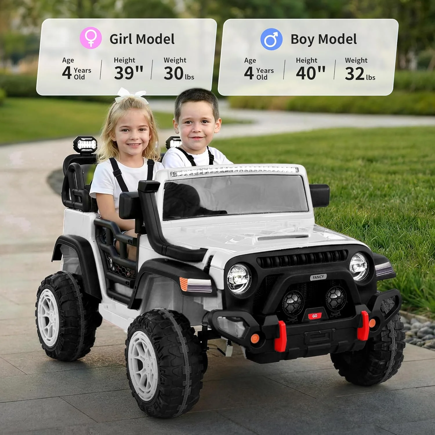 24V 2 Seater Ride On Car Truck for Kids Ages 4-8, 4x4 Electric Ride On with Remote Control & Rubber Tires - Image 83