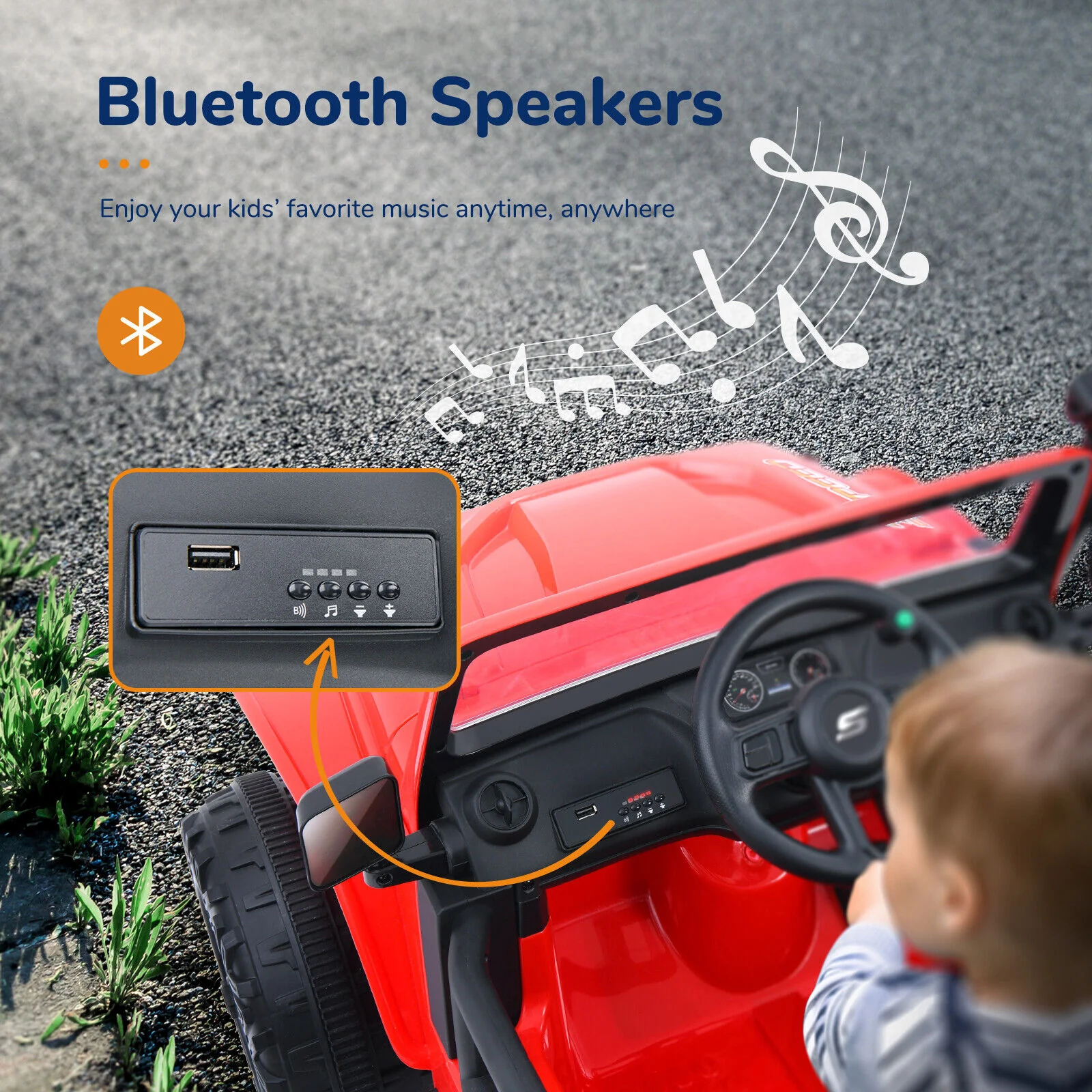 2-Seater Electric Ride-On Jeep for Kids with Remote Control, LED Lights, and MP3 Player - Image 5