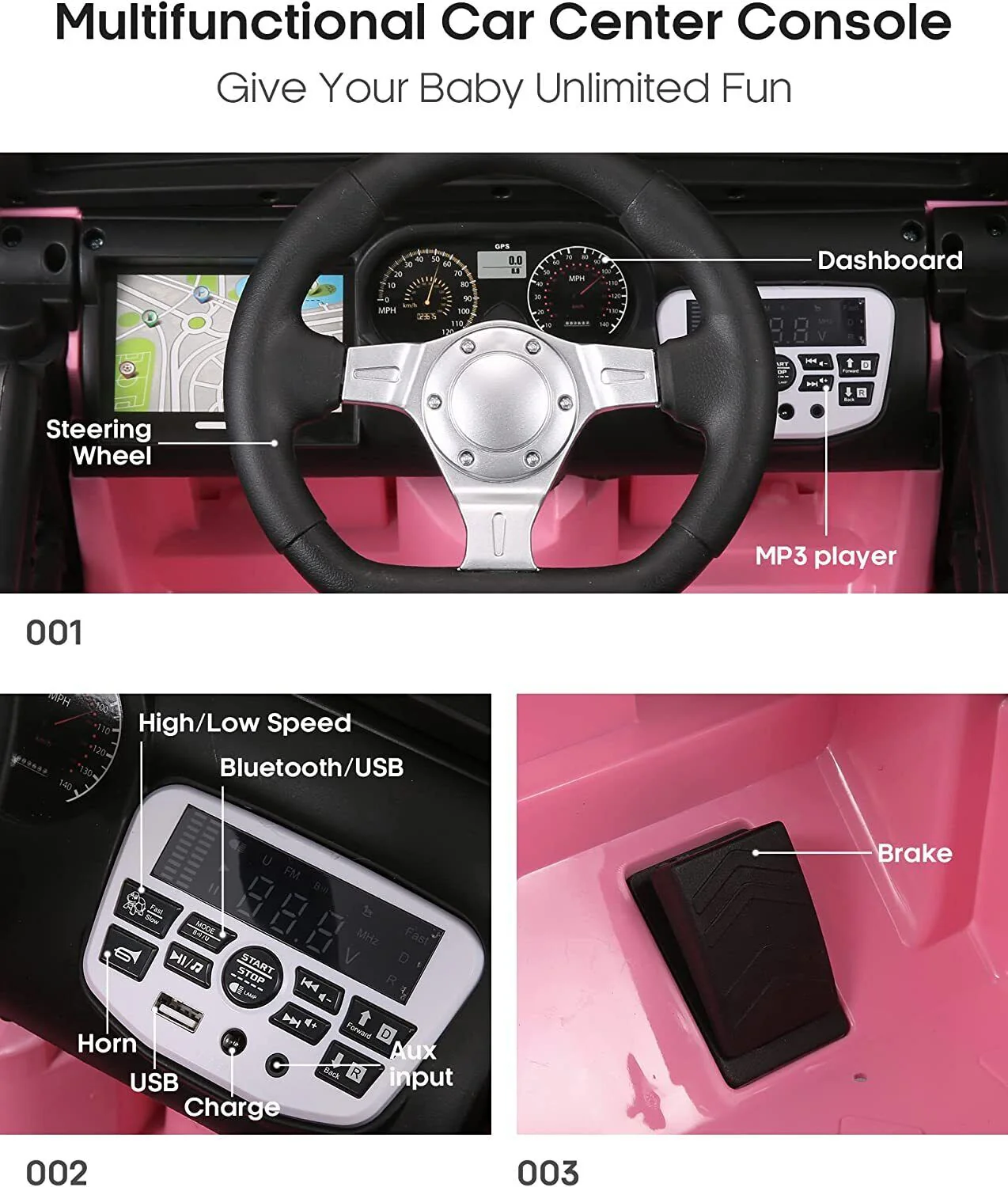 2-Seater Electric Ride-On SUV Truck for Kids with Remote Control and MP3/USB Connectivity - Image 17