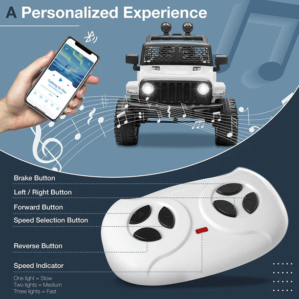 2-Seater Electric Ride-On Truck for Kids with Bluetooth and Remote Control - Image 52
