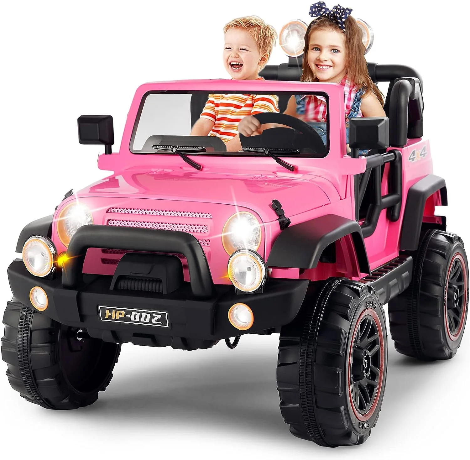 2 Seater Electric Ride-on Truck with Car Cover and Parental Remote Control - 12V Kids Vehicle - Image 13