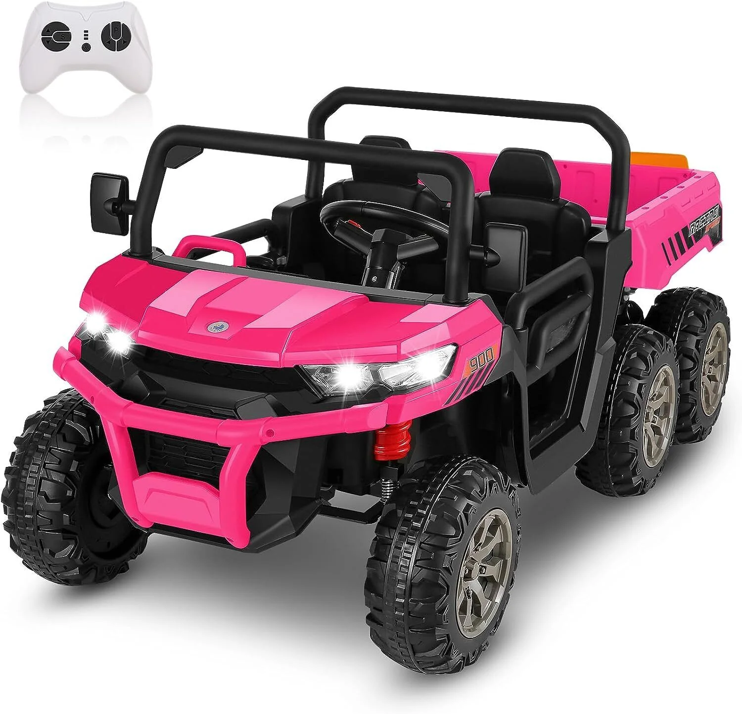 2-Seater Electric Ride-On Truck with Dump Bed and Remote Control - 24V