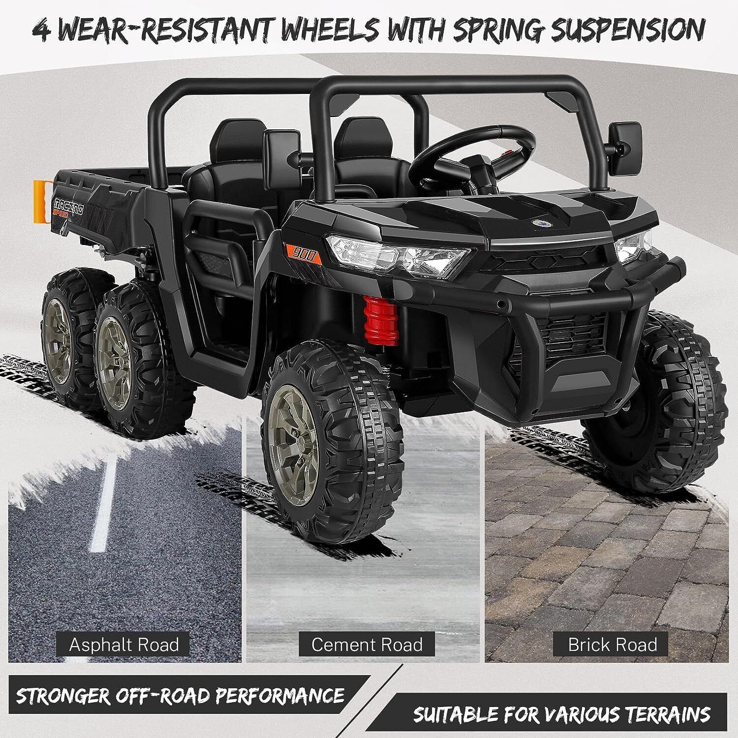 2-Seater Electric Ride-On Truck with Dump Bed and Remote Control - 24V - Image 43
