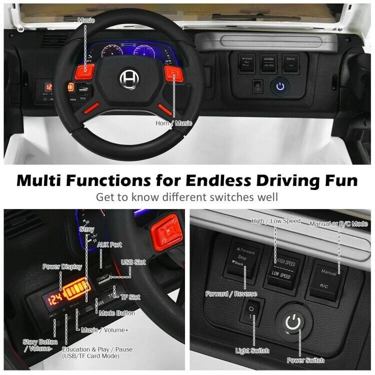 2-Seater Electric Toy Truck Jeep for Kids with Remote Control - 12V Ride On Car - Image 9