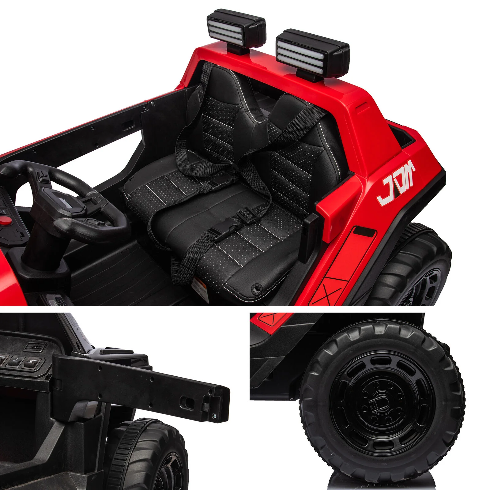 2-Seater Electric Truck for Kids with Music and LED Lights - 24V Ride-On Car - Image 18