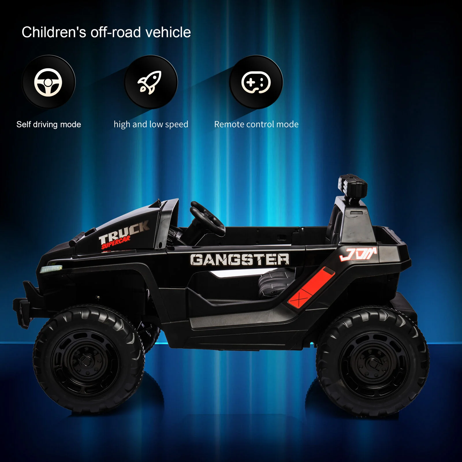 2-Seater Electric Truck for Kids with Music and LED Lights - 24V Ride-On Car - Image 20