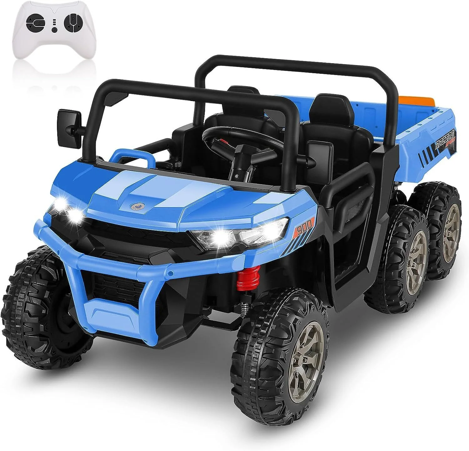 2-Seater Electric Truck Tractor with Dump Bed and Remote Control - 24V - Image 56