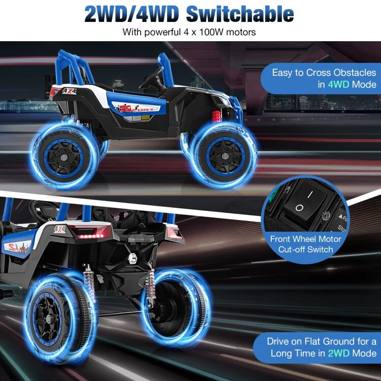 24V 2-Seater Kids Battery Ride-On UTV Car with 2.4G Remote Control - Image 10