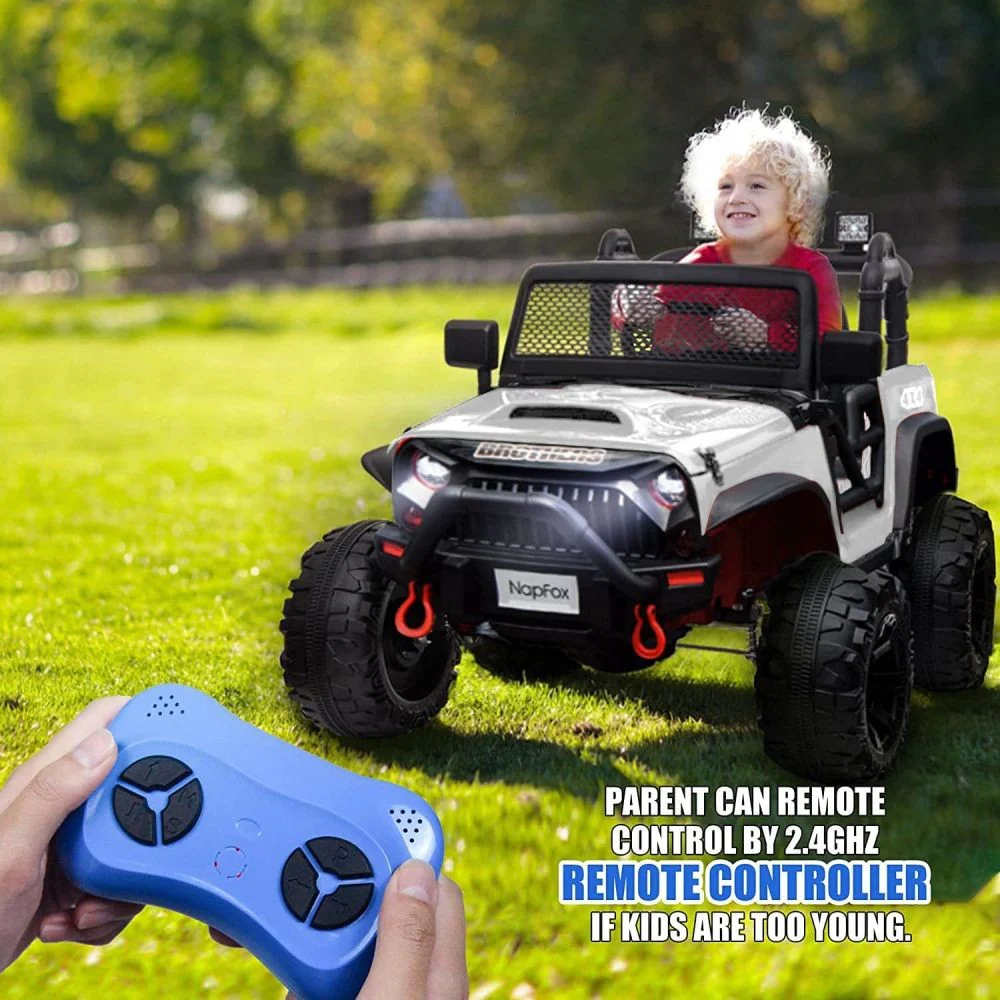 Kids Electric Ride-On Truck with Remote Control for Two, Adjustable Speed Options - Image 2