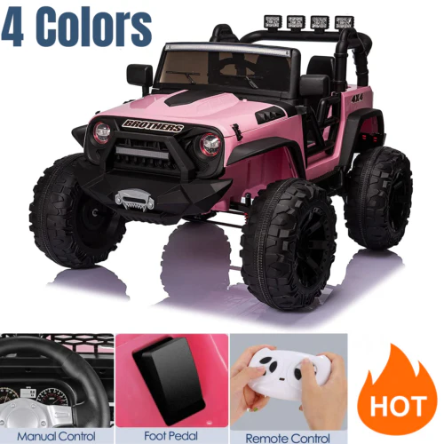 2-Seater Kids Electric Car with Parental Remote Control - 24V Ride On Truck - Image 2