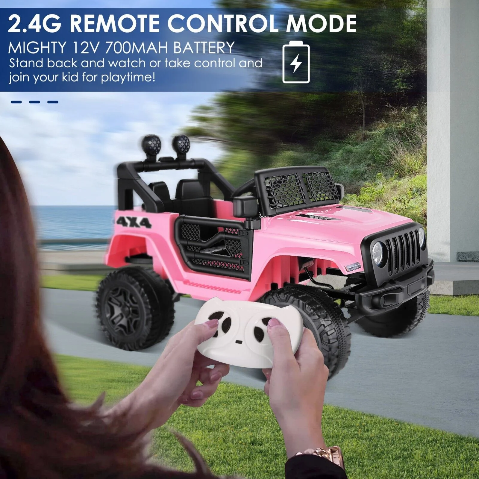 2-Seater Kids Electric Ride-On Truck with Remote Control - 24V/12V Power Options - Image 59