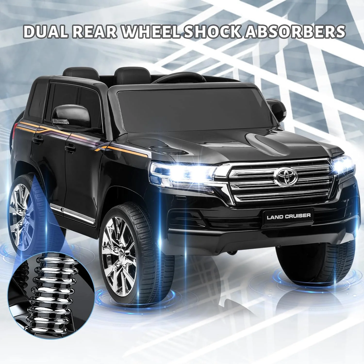 2-Seater Kids 12V Off-Road Electric Ride-On Truck with Remote Control - Image 4