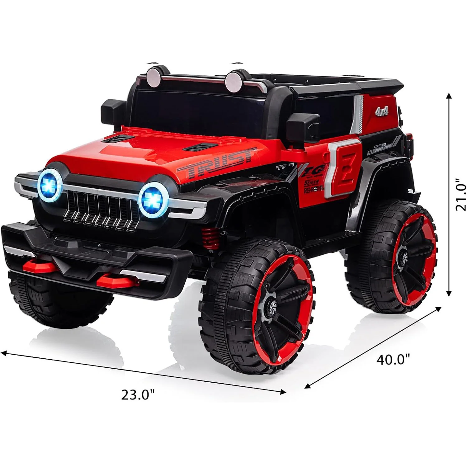 12V Battery-Powered 2-Seater Kids Electric Ride-On Truck with 25W Dual Motor - Image 3