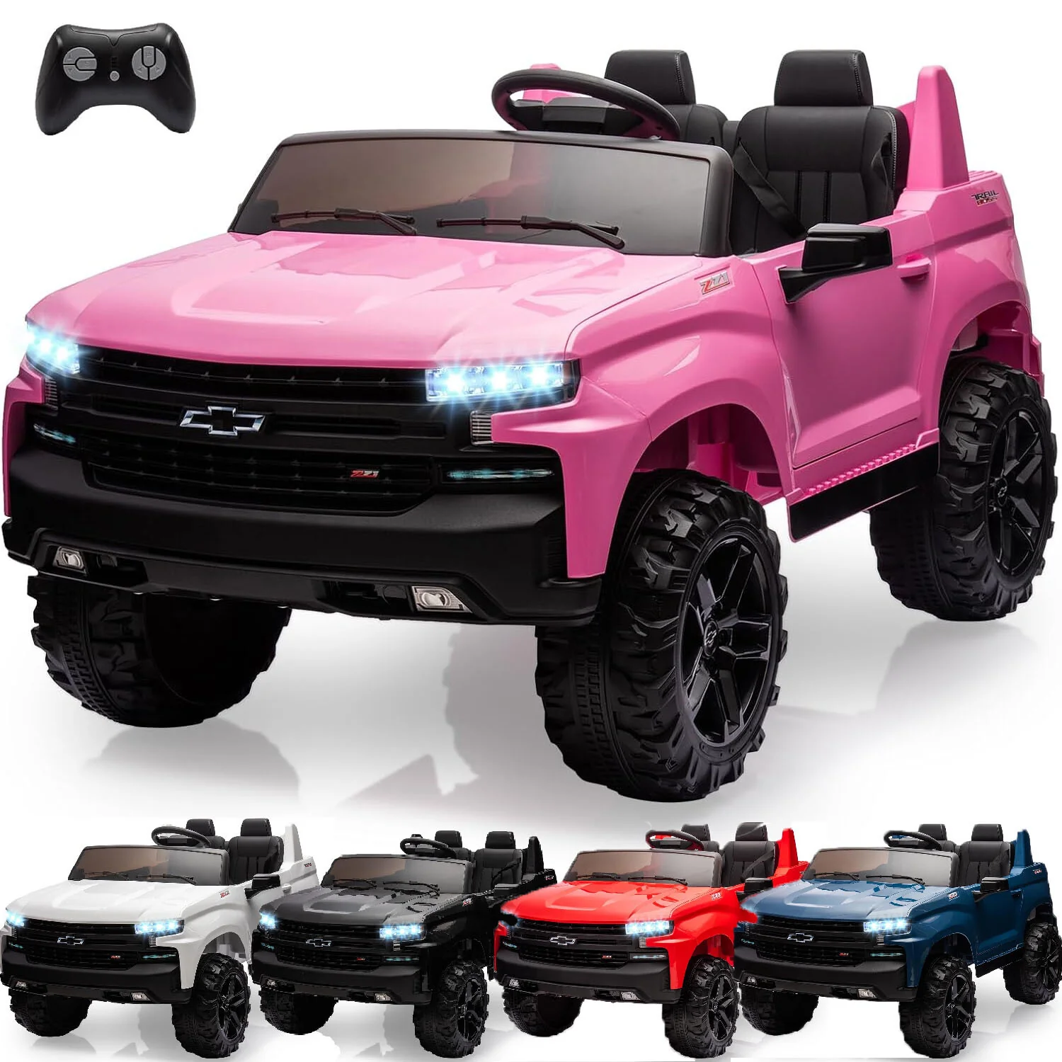 2-Seater Kids Electric Ride-On Truck 24V Battery with Remote Control Toy - Image 3