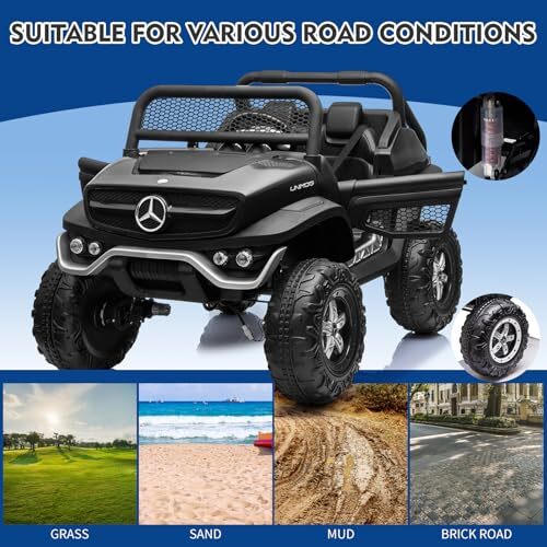 2-Seater Kids Electric Ride-On Truck 24V Battery Powered Car with Remote Control - Image 12