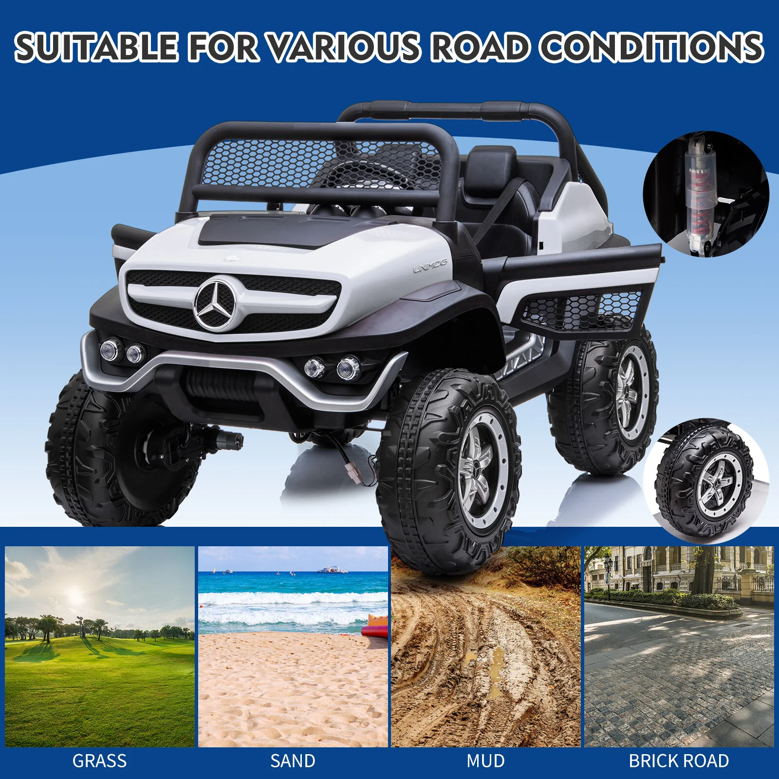 2-Seater Kids Electric Ride-On Truck 24V Battery Powered Car with Remote Control - Image 18