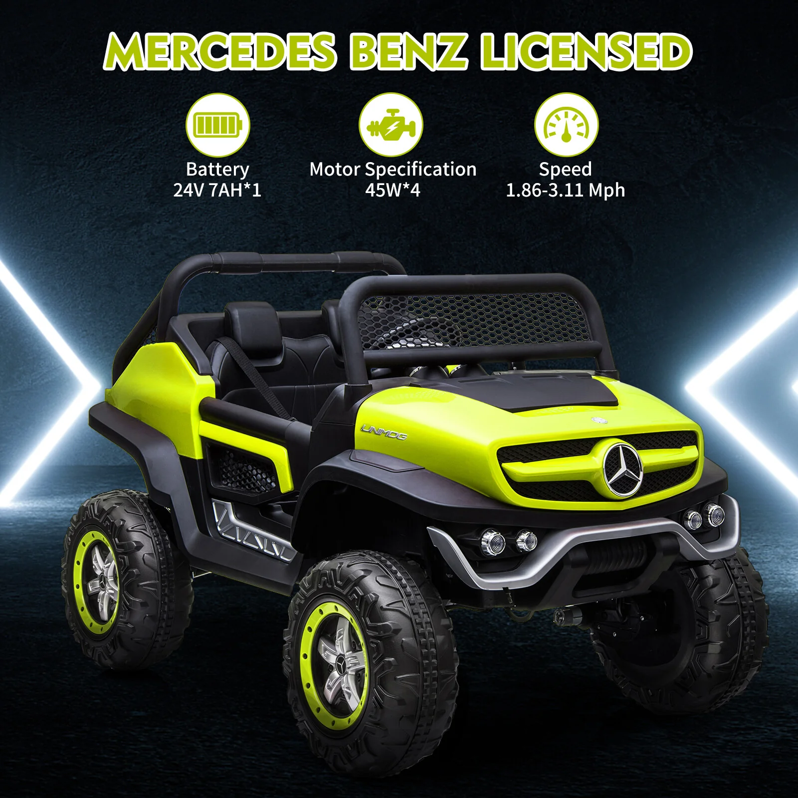 2-Seater Kids Electric Ride-On Truck 24V Battery Powered Car with Remote Control - Image 22