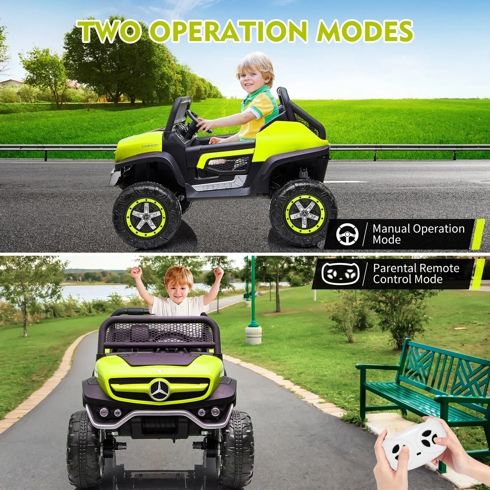 2-Seater Kids Electric Ride-On Truck 24V Battery Powered Car with Remote Control - Image 23