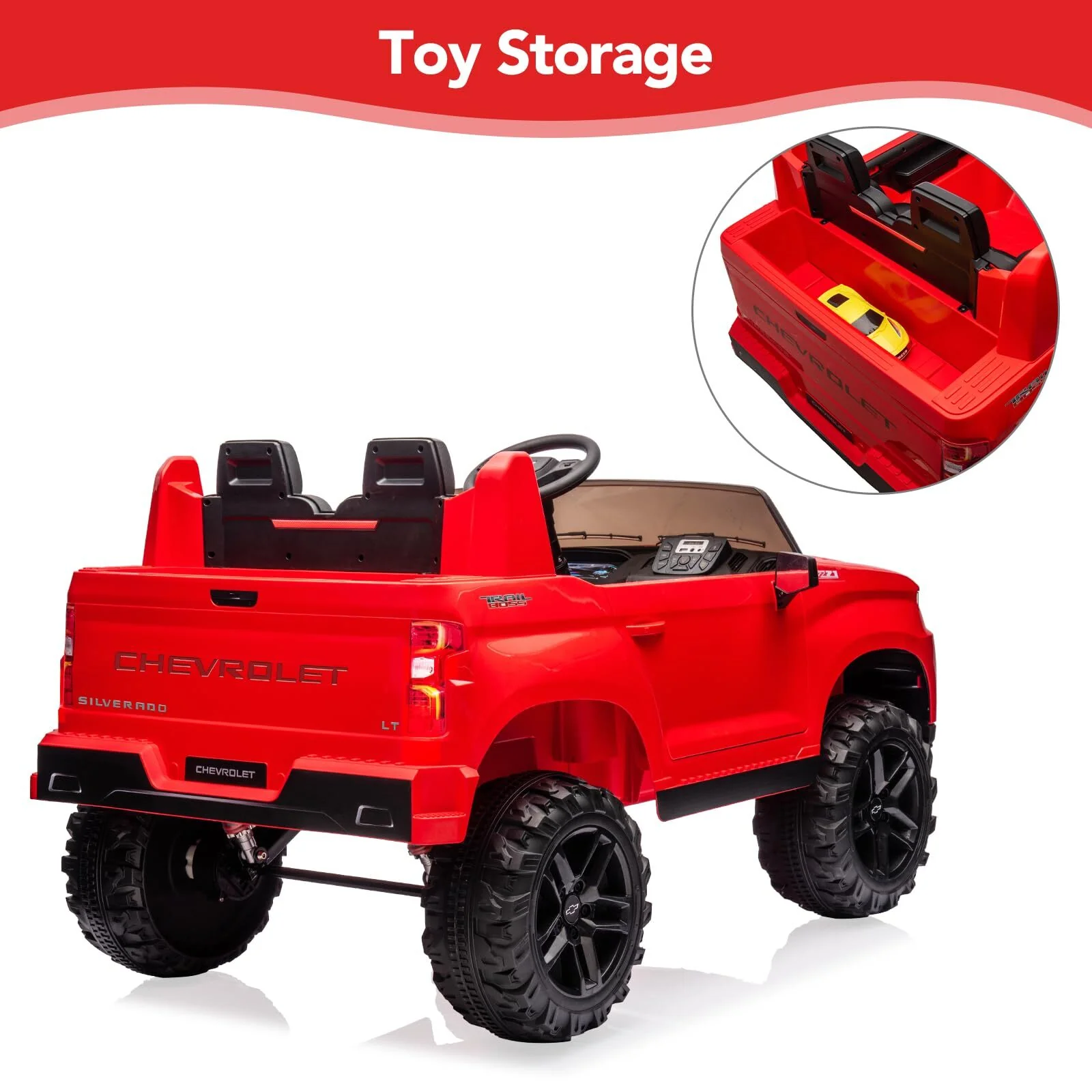 2-Seater 24V Battery-Powered Electric Kids Ride-On Truck with Remote Control - Image 12