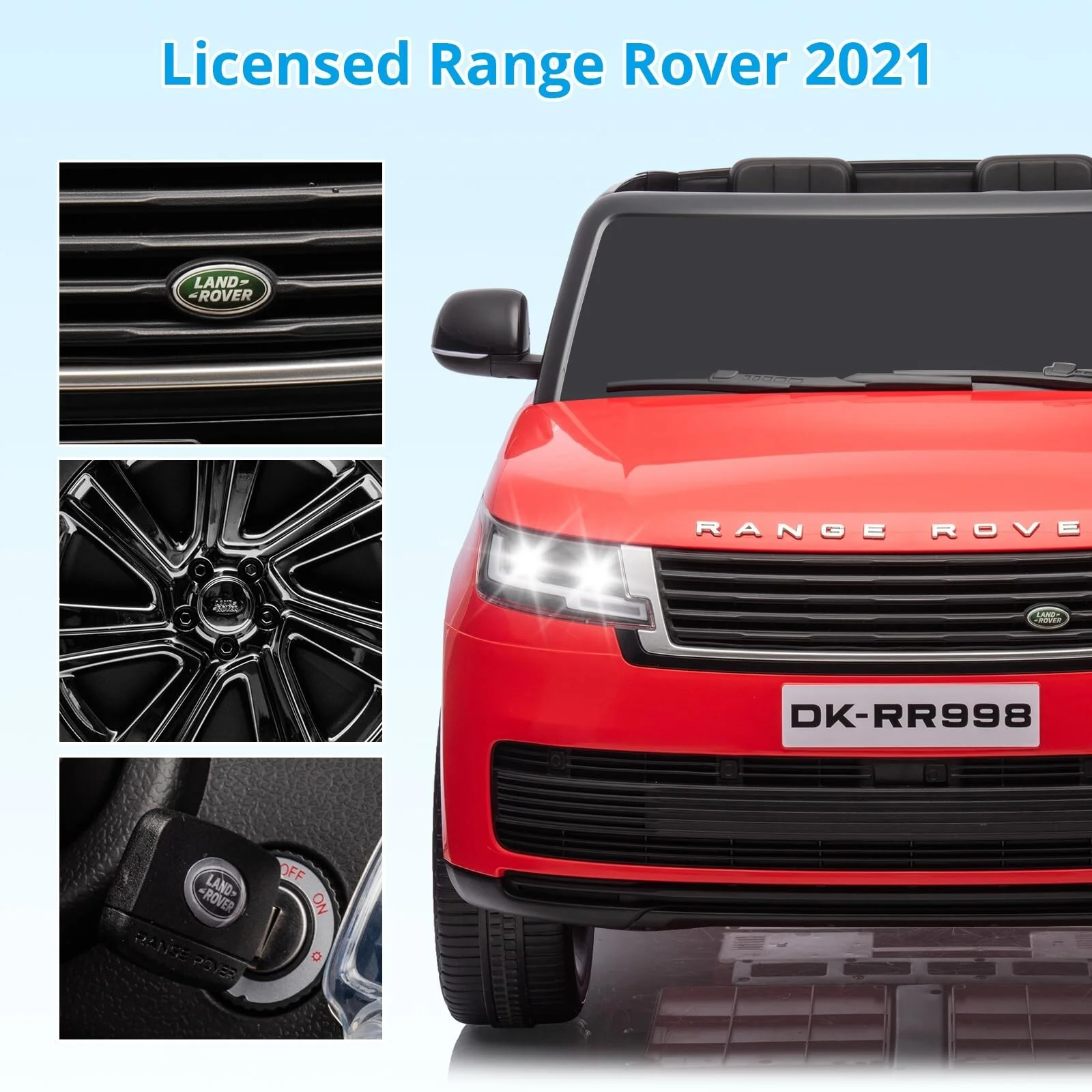 2-Seater Kids Electric Ride-On Land Rover Truck 24V Battery Powered Car with Remote - Image 7
