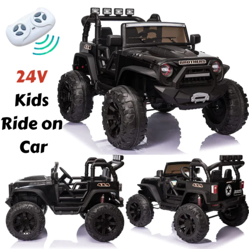 2-Seater Kids Ride On Truck with Remote Control and Powerful 200W Motors - Image 2